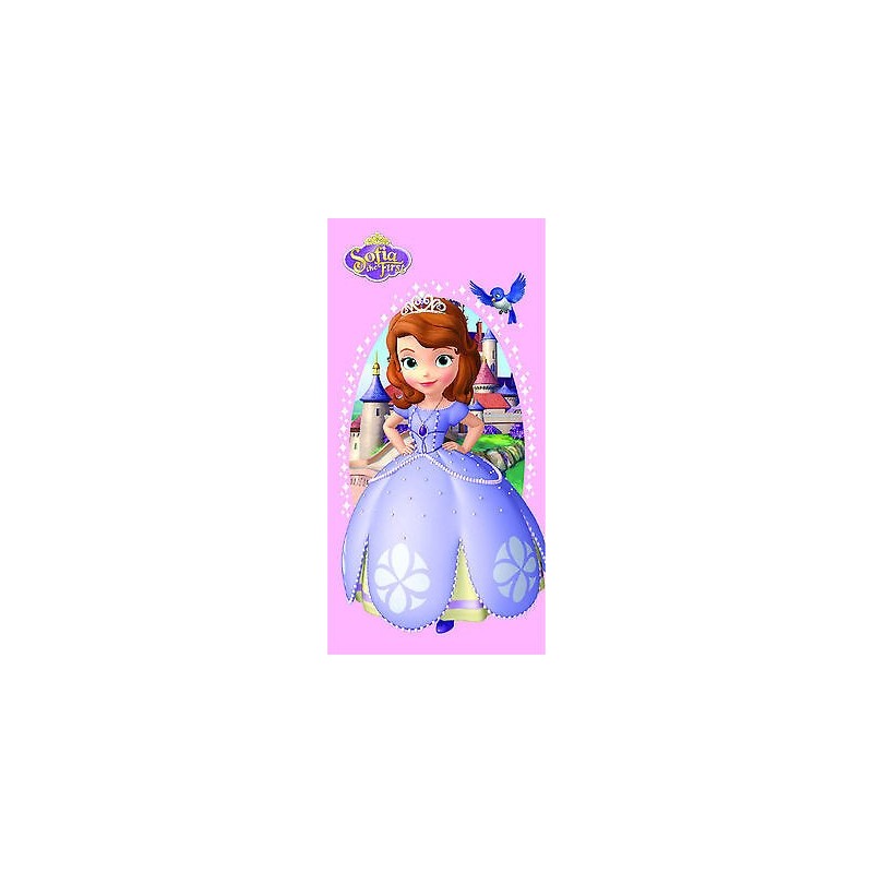 Telo Mare Principessa Sofia Disney Microfibra 140x70 cm – Asciugamano Bambina per Mare e Piscina