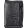 Portafoglio Ufficiale AC Milan in Cordura – Chiusura a Strappo, Logo Originale, Scomparti e Tasca per Monete