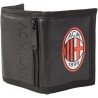 Portafoglio Ufficiale AC Milan in Cordura – Chiusura a Strappo, Logo Originale, Scomparti e Tasca per Monete