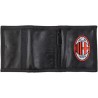Portafoglio Ufficiale AC Milan in Cordura – Chiusura a Strappo, Logo Originale, Scomparti e Tasca per Monete