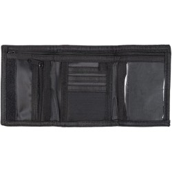 Portafoglio Ufficiale AC Milan in Cordura – Chiusura a Strappo, Logo Originale, Scomparti e Tasca per Monete