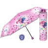 Ombrello Pieghevole Bambina Unicorno Disney Antivento con Struttura Rinforzata Ombrello Portatile per Borsa, Zaino o Viaggio