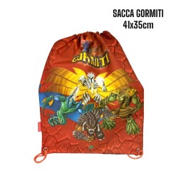 "Sacca Borsa Gormiti Giochi Preziosi Disney - Ideale per Scuola e Palestra - 40 cm"