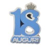 Numeri Sagomati in Polistirolo Colorati per Compleanni e Anniversari - "18 con Coroncina" Centro Tavola