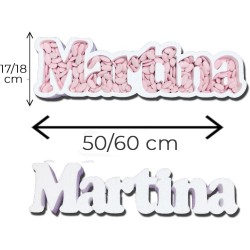 Scritta Portaconfetti 2 in 1 Nomi Frasi in Polistirolo 60x15x6 cm.Vassoio per Confetti ,Cioccolatini Caramelle, Marshmallow.