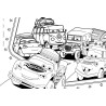 Puzzle Disney Cars Double-Fac - 24 Pezzi Giochi e colora