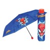 Ombrello Pieghevole Bambino Spiderman Marvel Antivento con Struttura Rinforzata 8 Raggi Chiusura Compatta 23 cm