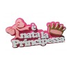 Scritta in Polistirolo "È Nata La Principessa" con Coroncina e Fiocco Centrotavola Nascita e Baby Shower 40x24 cm