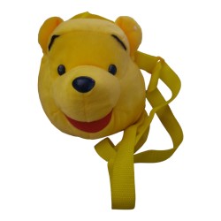 Borsetta Tracolla Winnie the Pooh Disney – Borsa Peluche Morbida per Bambine – Mini Bag da Passeggio 20 cm