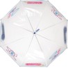 Ombrello Trasparente Cupola Lady – Automatico, Antivento, Stampa Cocktail, Multicolore – Perletti