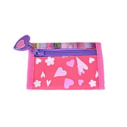 Portafoglio Bambina Dottoressa Peluche – Con Portamonete, Chiusura Velcro, 13x9 cm – Accessorio Disney Rosa