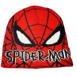 Cappello Invernale Spiderman Marvel per Bambini e Adulti – Cappellino Rosso con Disegno Spiderman – Taglia 52