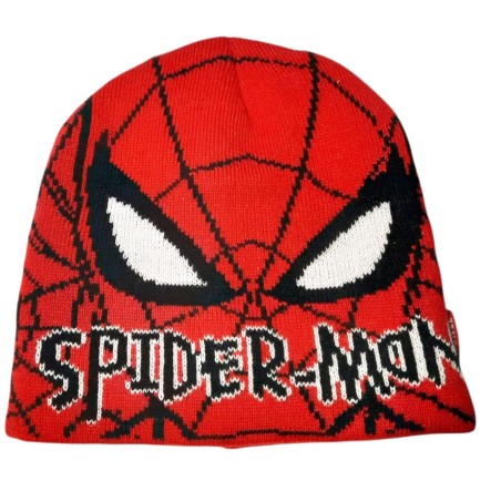 Cappello Invernale Spiderman Marvel per Bambini e Adulti – Cappellino Rosso con Disegno Spiderman – Taglia 52