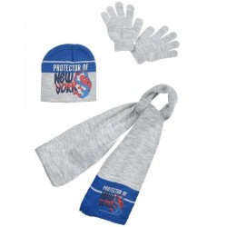 Set 3 pezzi Cappello, Sciarpa e Guanti Spiderman – Uomo Ragno Taglia 52 Accessori Autunno/Inverno Idea Regalo