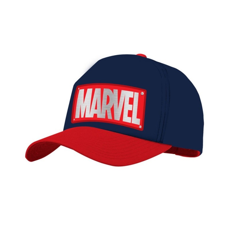 Cappellino Marvel Logo Originale – Modello Rapper con Visiera Rigida (Taglia 58)