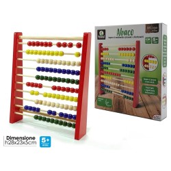 Gioco Abaco per Bambini in Legno – Strumento Istruttivo per Imparare a Contare