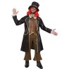 Costume Il Cappellaio Matto Adulto – Abito di Carnevale Premium in Ecopelle e Velvet Travestimento Feste a Tema e Carnevale