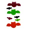 Stickers Vetrofanie Halloween Pipistrelli Decorazioni Adesive Gommose per Vetri, Finestre e Porte – 7 Pezzi Grandi e Piccoli