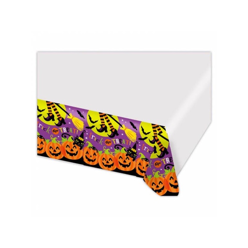 Tovaglie Di Halloween, Festone Happy Halloween Tovaglia Cm.138 X Cm.183
