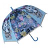 Ombrello Bambina Disney Minnie con Fiori – Ombrello a Cupola Antivento Lungo, Manico in PVC Resistente –48 cm, Età 4-12 anni