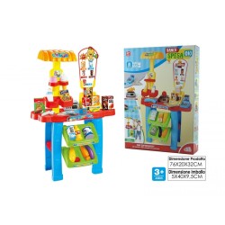 GIOCO DEL MINI SUPERMERCATO BANCO SPESA ACCESSORIATO BAMBINA