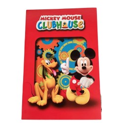 Biglietto Augurale Disney Mickey & Pluto CM 17X11 Compleanno e Festa