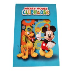 Biglietto Augurale Disney Mickey & Pluto CM 17X11 Compleanno e Festa
