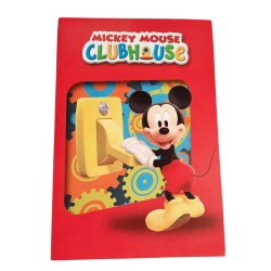 Biglietto Augurale Disney Mickey CM 17X11 Compleanno e Festa Topolino