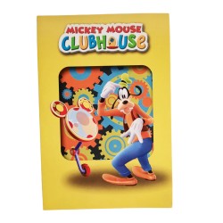 : Biglietto Auguri Disney Pluto per Compleanno Bambini | 17x11 cm | Festa a Tema Topolino | Con Busta Inclusa