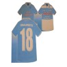 Biglietto Auguri 18 Anni Sagomato Maglia Calcio – Design Bianco Azzurro per Appassionati