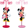 Porta Collane da Tavolo Disney Minnie Espositore Sagomato con ganci