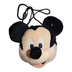 Borsa Tracolla 3D Mickey Mouse in Peluche – Mini Borsetta 14 cm con Cerniera | Idea Regalo Bambina Disney