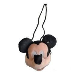 Borsa Tracolla 3D Mickey Mouse in Peluche – Mini Borsetta 14 cm con Cerniera | Idea Regalo Bambina Disney
