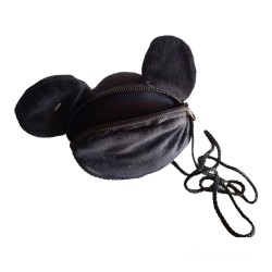 Borsa Tracolla 3D Mickey Mouse in Peluche – Mini Borsetta 14 cm con Cerniera | Idea Regalo Bambina Disney