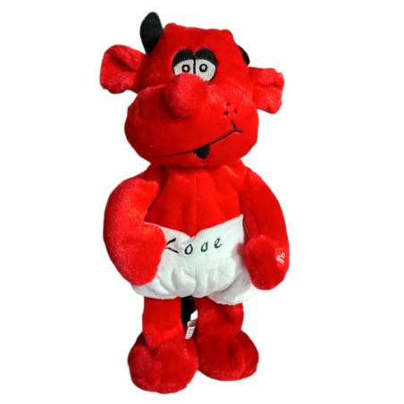 Pelouche Diavoletto Interattivo 40 cm – Pupazzo Animato con Movimento e Suono, Mascotte Divertente per Bambini