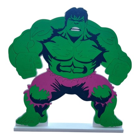 Sagoma Hulk Personalizzata in Polistirolo con Nome 3D - 70 cm - Decorazioni per Compleanni