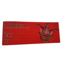 BIGLIETTI INVITI 18 ANNI COMPLEANNO PZ.15 CM.22.5 X CM.7.6