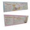 Inviti per Festa di Comunione Celeste/Rosa - Confezione da 15 Biglietti 22,5 x 7,6 cm