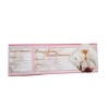 Inviti per Festa di Comunione Celeste/Rosa - Confezione da 15 Biglietti 22,5 x 7,6 cm