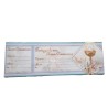 Inviti per Festa di Comunione Celeste/Rosa - Confezione da 15 Biglietti 22,5 x 7,6 cm