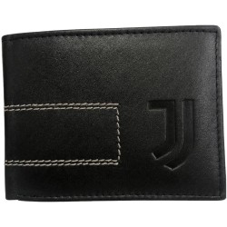 Portafoglio Uomo Juventus Ufficiale in Pelle – Compatto, Porta Monete, Documenti e Tessere – Nero Elegante