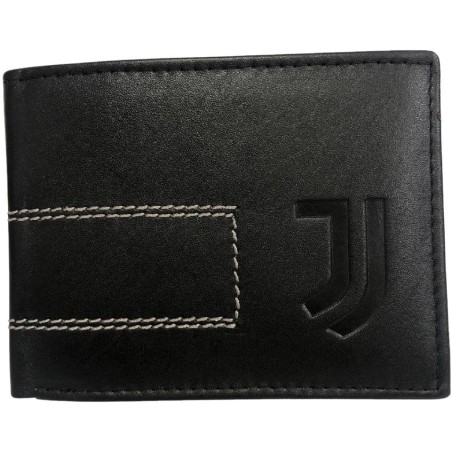 Portafoglio Uomo Juventus Ufficiale in Pelle – Compatto, Porta Monete, Documenti e Tessere – Nero Elegante