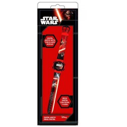 Orologio da Polso Bambini Disney Star Wars Kylo Ren – Analogico con Visualizzazione Ora e Data – 4 Pulsanti di Impostazione