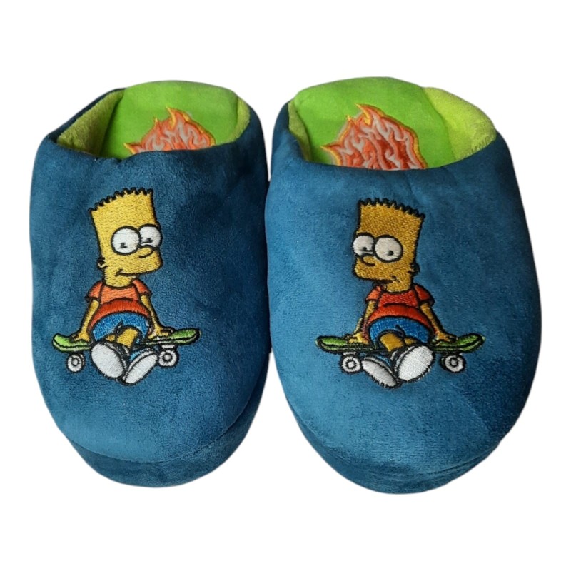 Pantofola Invernale Bambini Ispirata a Bart Simpson - Taglia 30 - Suola Antiscivolo e Punta Chiusa Descrizione del Prodotto: L