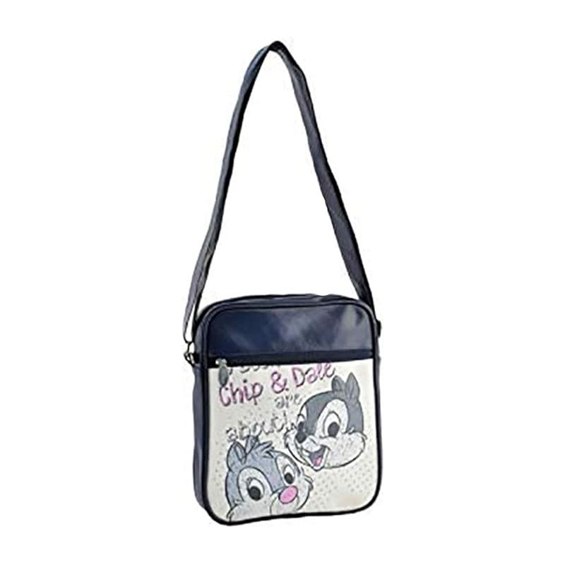 Borsa Passeggio con Tracolla Cip & Cipo Disney in Ecopelle 25X28cm Idea Regalo Bambina