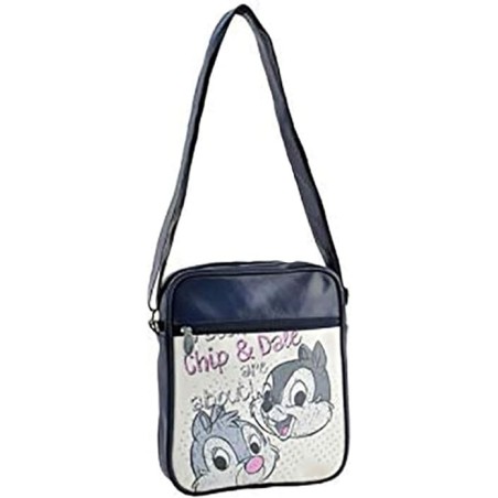 Borsa Passeggio con Tracolla Cip & Cipo Disney in Ecopelle 25X28cm Idea Regalo Bambina