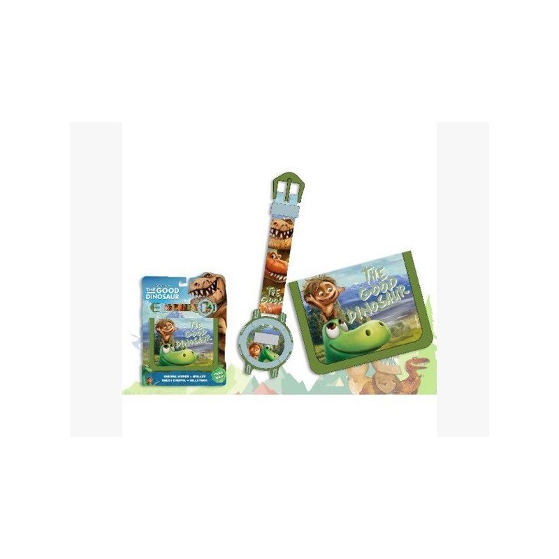 Disney Set portafoglio + orologio digitale The Good Dinosaur
