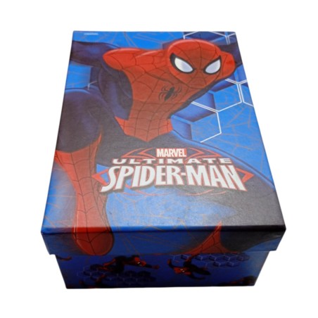 Scatola Regalo Spiderman Marvel con Coperchio – Confezione Premium in Carta 21x14x8 cm per Bambini e Fan Supereroi
