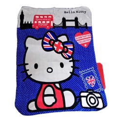 Coperta Plaid Hello Kitty London Globetrotter - Misura 120x140 cm - Morbida e Calda