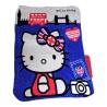 Coperta Plaid Hello Kitty London Globetrotter - Misura 120x140 cm - Morbida e Calda